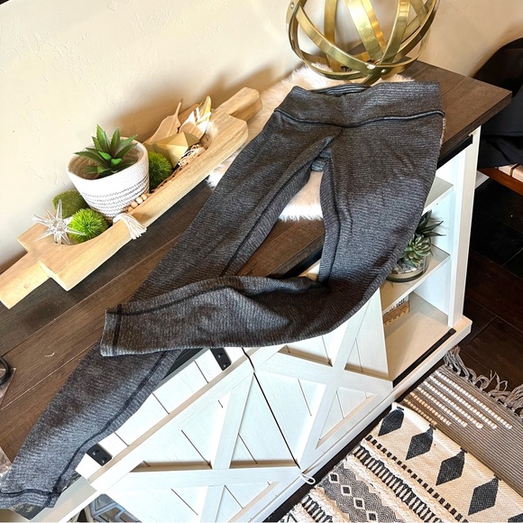 lululemon athletica Pants - Lululemon mid rise full length heather gray leggings #93